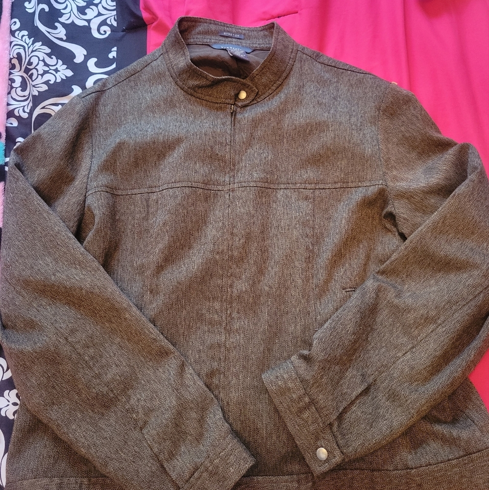 Van Heusen Brown Herringbone Jacket